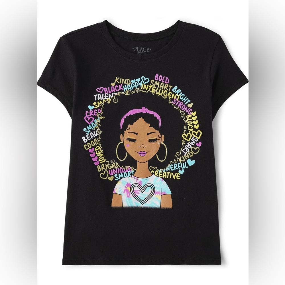 The Children's Place Girls' Short Sleeve Graphic T-Shirt…Sz: M…New